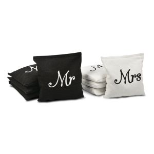 Premium Wedding Themed Cornhole Bag Set - Pack of 8
