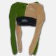 Quadster Funky Fleece Ski Hat by Mental Headgear - Youth.   Ages 2-8-Biege/Brown/Olive