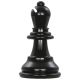 Plastic Black Bishop - From a 20cm Set