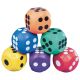 10cm Rubber Dice - Pack of 6 