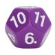 10cm Twelve Sided / Faced PVC Die - Purple