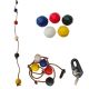 Climbing Rope with 5 Abacus Balls - Blue