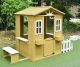Teddy Wooden Cubby House with Picket Fence and Floor