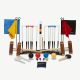 The Championship Croquet Set with Square Headed Mallets