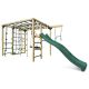 Orangutan Climbing Cube Jungle Gym All-in-One Play Centre with Green 2.2m Slide