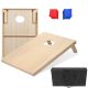 Natural Wood Dual Board Cornhole Game - Tailgate Size 0.9m x 0.6m.