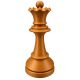 Custom Staunton Style Queen from a 60cm High Chess Set - Various Colours
